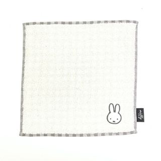 ミッフィー(miffy)のミッフィー miffy ガーゼギンガムハンカチ (グレー) ベビー(タオルケット)