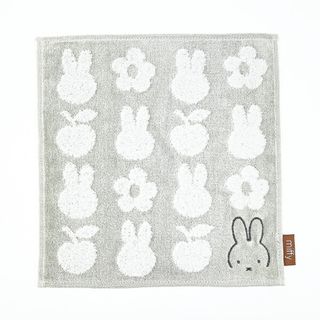 ミッフィー(miffy)のミッフィー miffy シルエットハンカチ (グレー)(タオルケット)