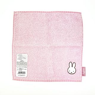 ミッフィー(miffy)のミッフィー miffy ハンカチ (ピンク） チェックシリーズ(タオルケット)