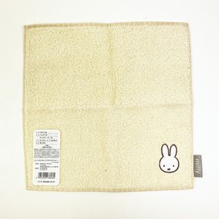 ミッフィー(miffy)のミッフィー miffy ハンカチ (ベージュ) チェックシリーズ(タオルケット)