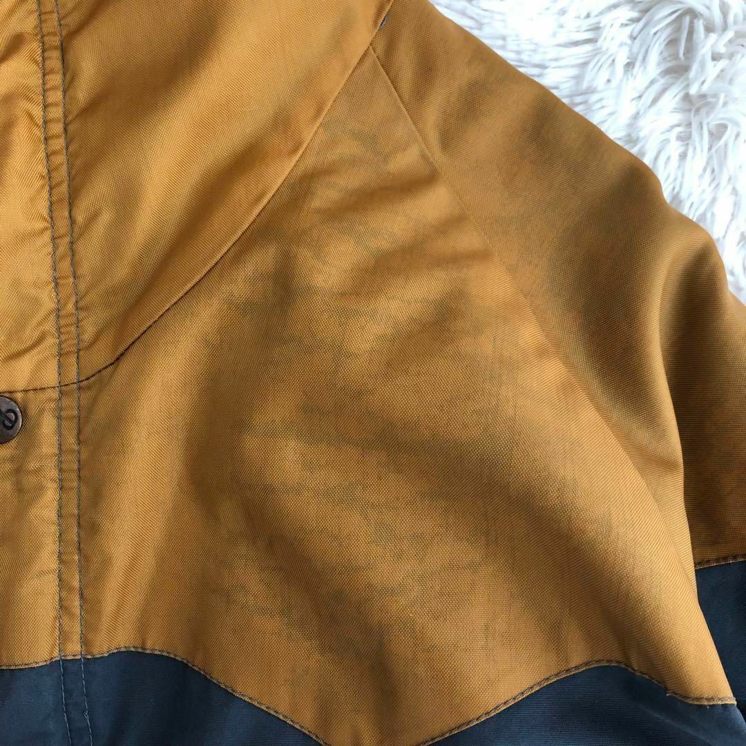 Powderhorn MountaineeringマウンテンパーカーLグレー黄色 Powderhorn MountaineeringマウンテンパーカーLグレー黄色