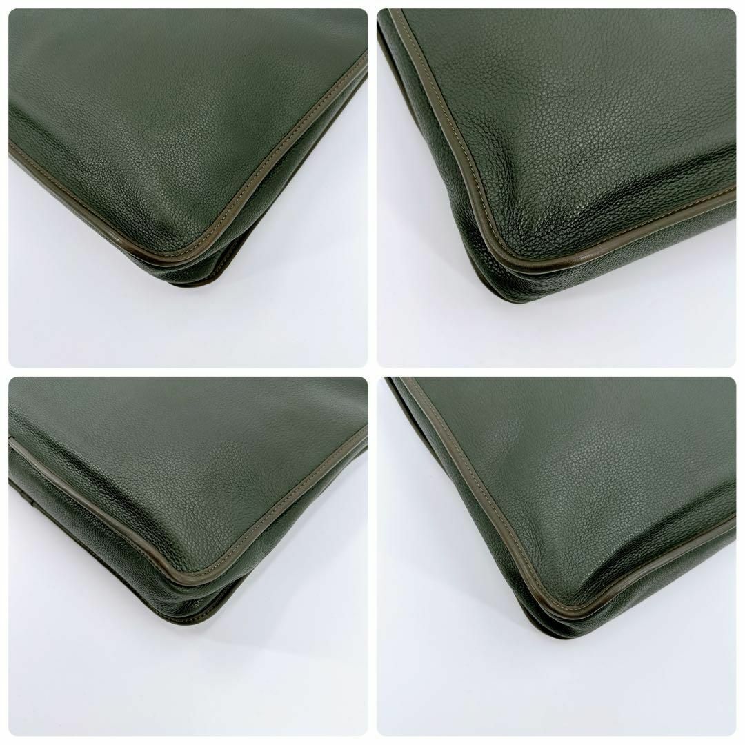 極美品✨ロエベ トレド ビジネスバッグ グリーン系 アナグラム 極美品✨ロエベ トレド ビジネスバッグ グリーン系 アナグラム