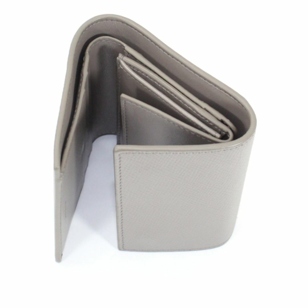 CELINE◇フォールドウォレット/3つ折り財布/レザー/グレージュ CELINE◇フォールドウォレット/3つ折り財布/レザー/グレージュ