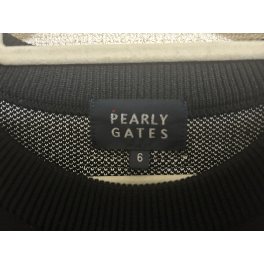 PEARLY GATES パーリーゲイツ ニットセーター 刺繍 ブラック PEARLY GATES パーリーゲイツ ニットセーター 刺繍 ブラック