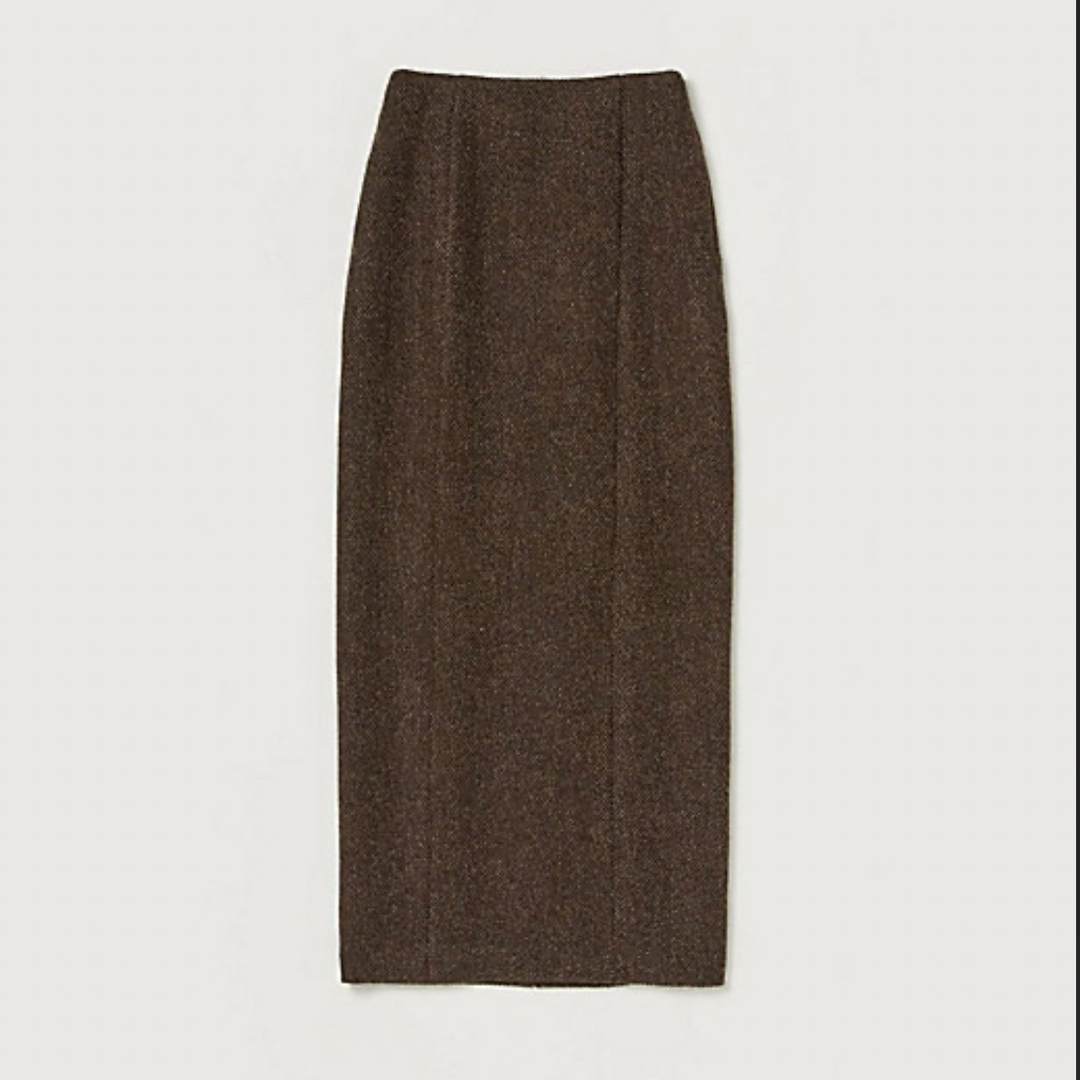 AURALEE LAMA SHETLAND WOOL TWEED SKIRT AURALEE LAMA SHETLAND WOOL TWEED SKIRT