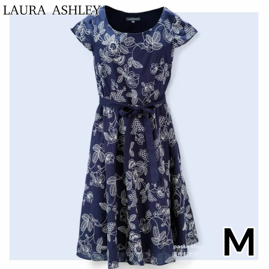 LAURA ASHLEY - 美品✨ ローラアシュレイ ワンピース 半袖 A LAURA ASHLEY - 美品✨ ローラアシュレイ ワンピース 半袖 A
