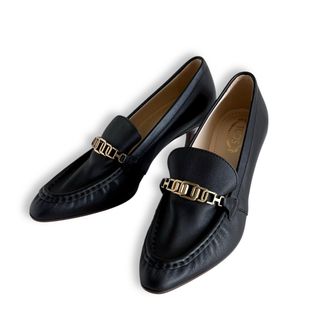 TOD'S - 未使用 TOD'S チェーンデザイン パンプス 34.5 ブラック TOD'S - 未使用 TOD'S チェーンデザイン パンプス 34.5 ブラック