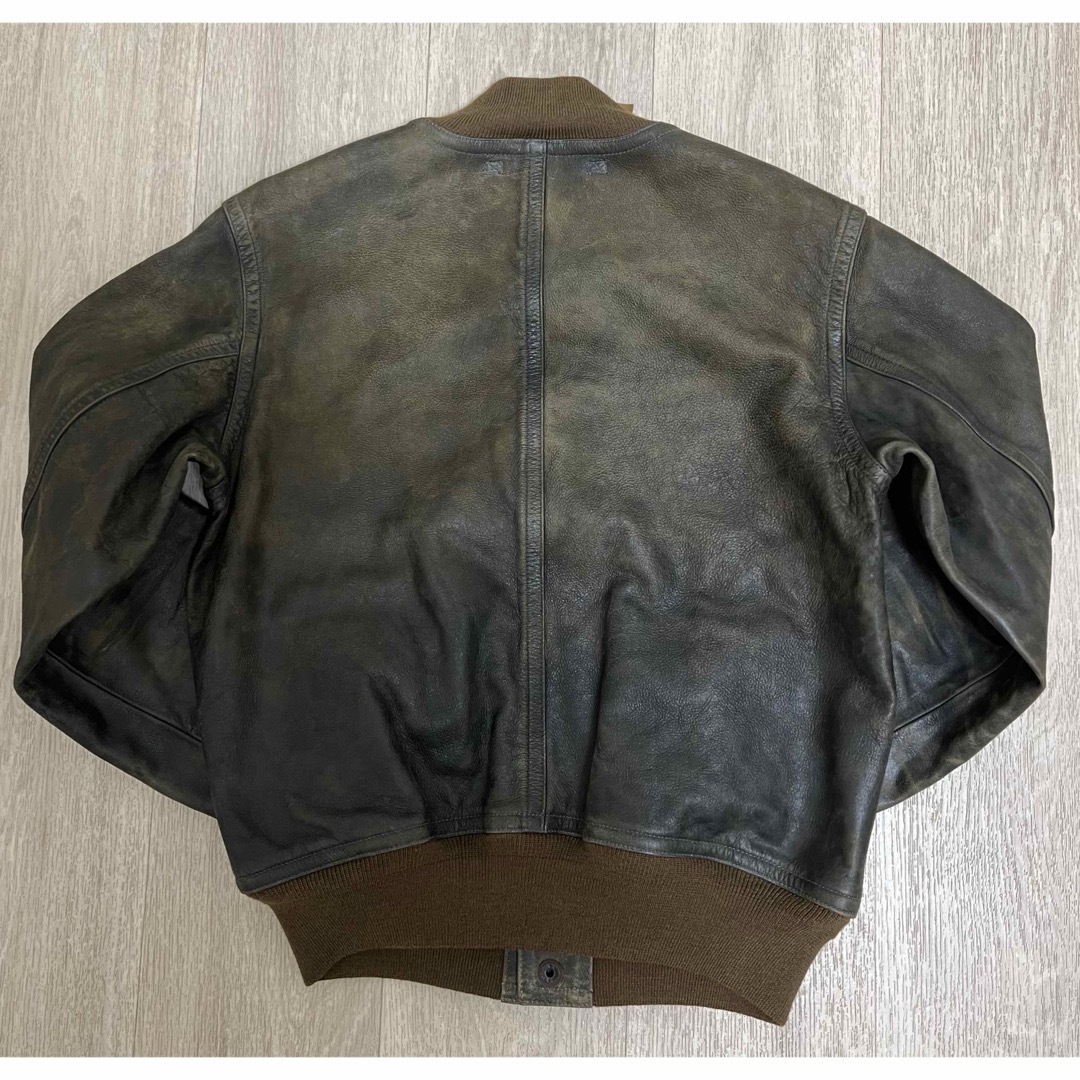 RRL - 【24AW】RRLインディゴ レザー ボンバージャケットサイズ RRL - 【24AW】RRLインディゴ レザー ボンバージャケットサイズ