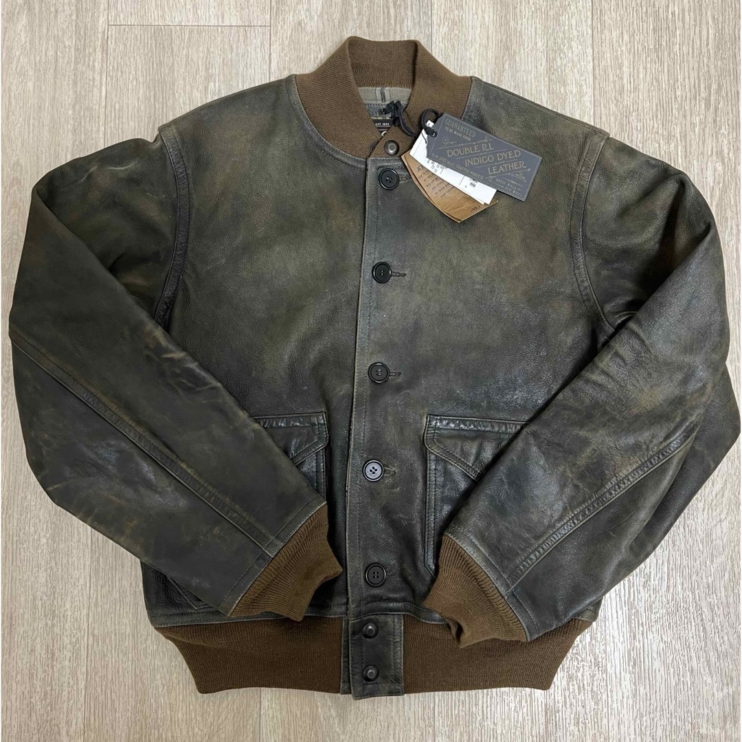 RRL - 【24AW】RRLインディゴ レザー ボンバージャケットサイズ RRL - 【24AW】RRLインディゴ レザー ボンバージャケットサイズ