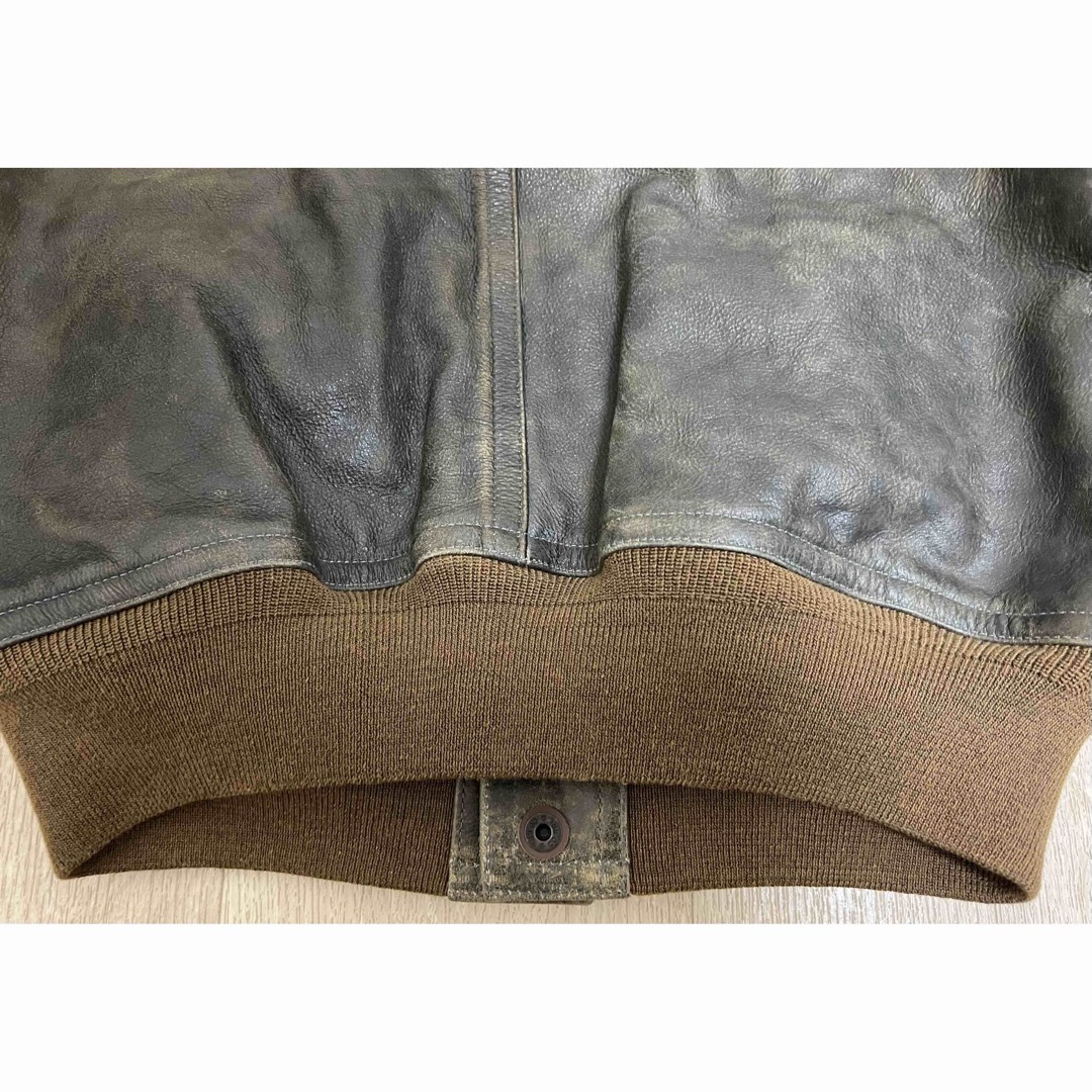 RRL - 【24AW】RRLインディゴ レザー ボンバージャケットサイズ RRL - 【24AW】RRLインディゴ レザー ボンバージャケットサイズ