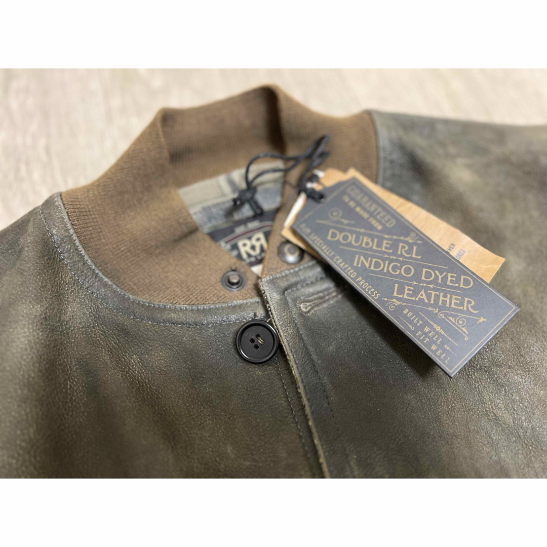 RRL - 【24AW】RRLインディゴ レザー ボンバージャケットサイズ RRL - 【24AW】RRLインディゴ レザー ボンバージャケットサイズ