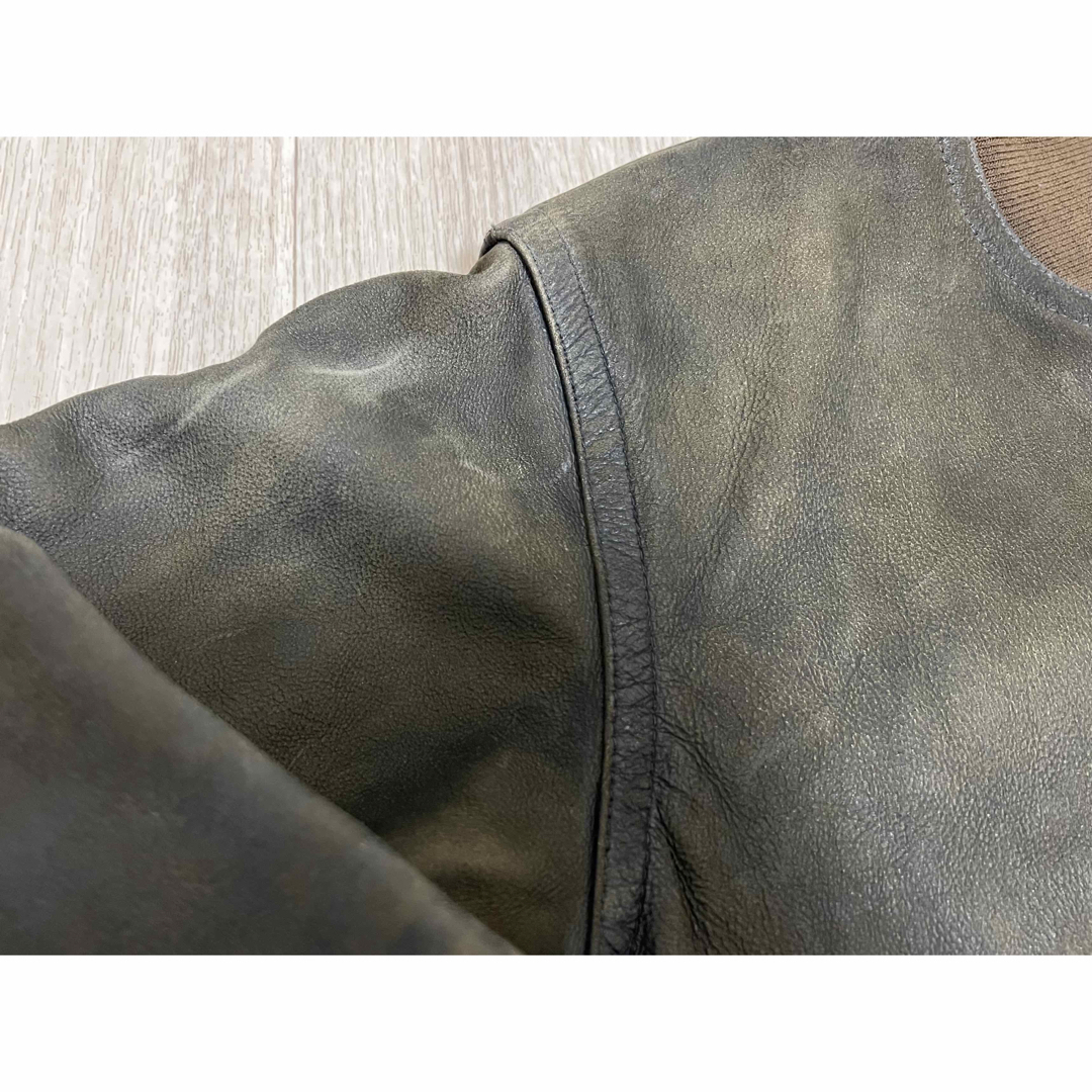 RRL - 【24AW】RRLインディゴ レザー ボンバージャケットサイズ RRL - 【24AW】RRLインディゴ レザー ボンバージャケットサイズ