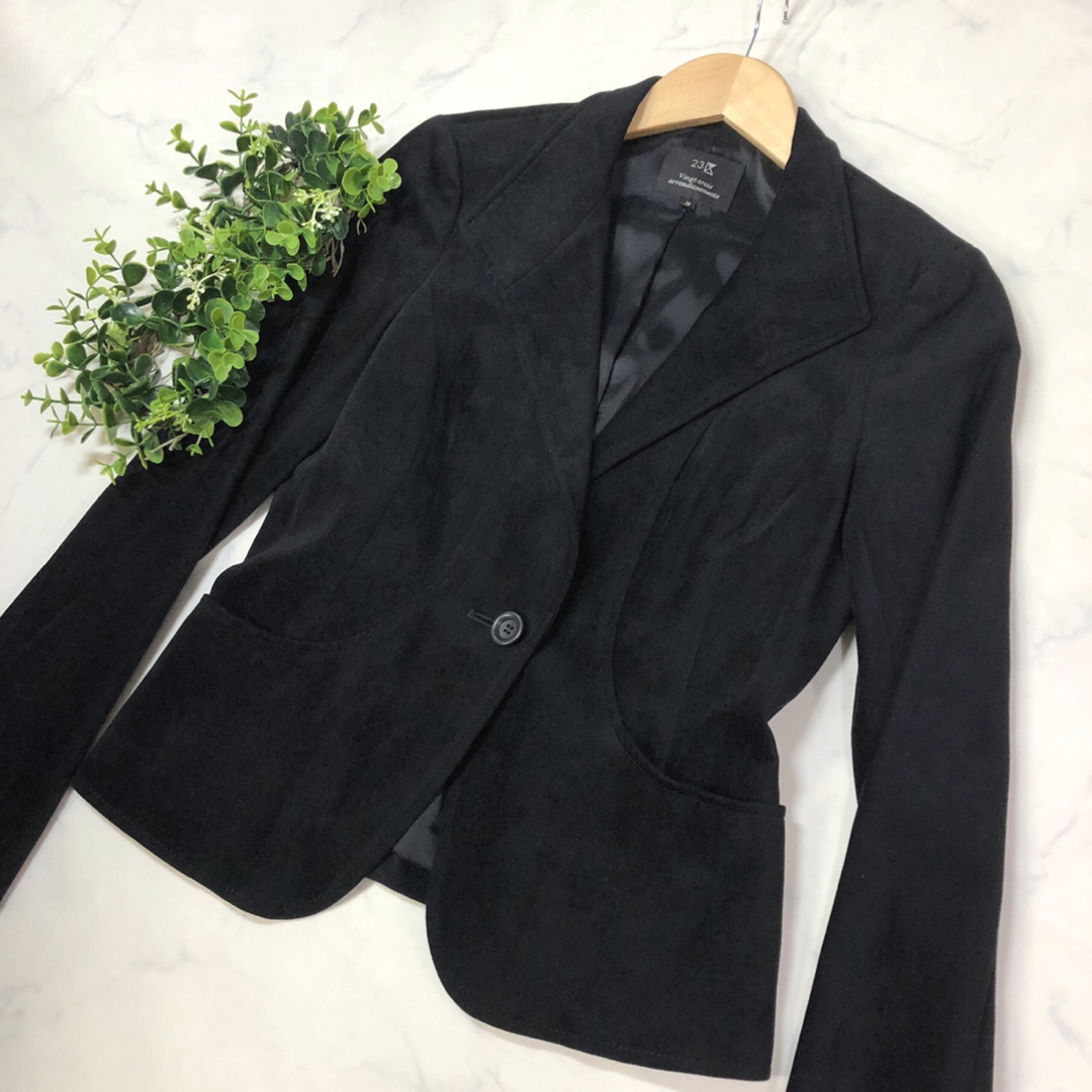 23区 - 23区の黒ベロアのスーツ38の通販 by はりね's shop 23区 - 23区の黒ベロアのスーツ38の通販 by はりね's shop