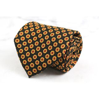 エルメネジルドゼニア(Ermenegildo Zegna)のエルメネジルドゼニア ブランド ネクタイ シルク 小紋柄 花柄 PO メンズ ネイビー Ermenegildo Zegna(ネクタイ)
