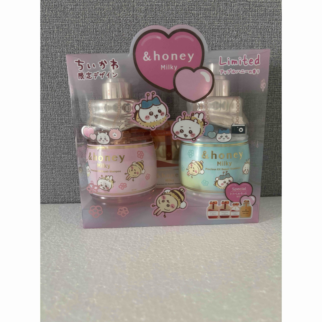 最安値アンドハニー ちいかわ限定デザイン アップルハニーの香り コスメ/美容のヘアケア/スタイリング(シャンプー/コンディショナーセット)の商品写真