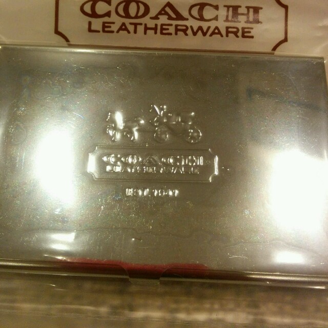 COACH(コーチ)のコーチ　名刺&あぶらとり紙ケース　未使用 レディースのファッション小物(名刺入れ/定期入れ)の商品写真