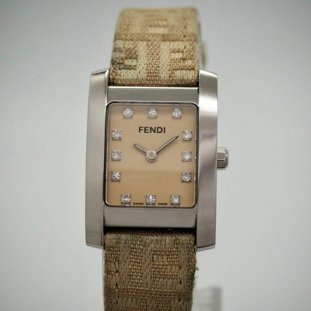 5 FENDI 時計 箱付き 12Pダイヤ 7000L スクエア レディース 5 FENDI 時計 箱付き 12Pダイヤ 7000L スクエア レディース