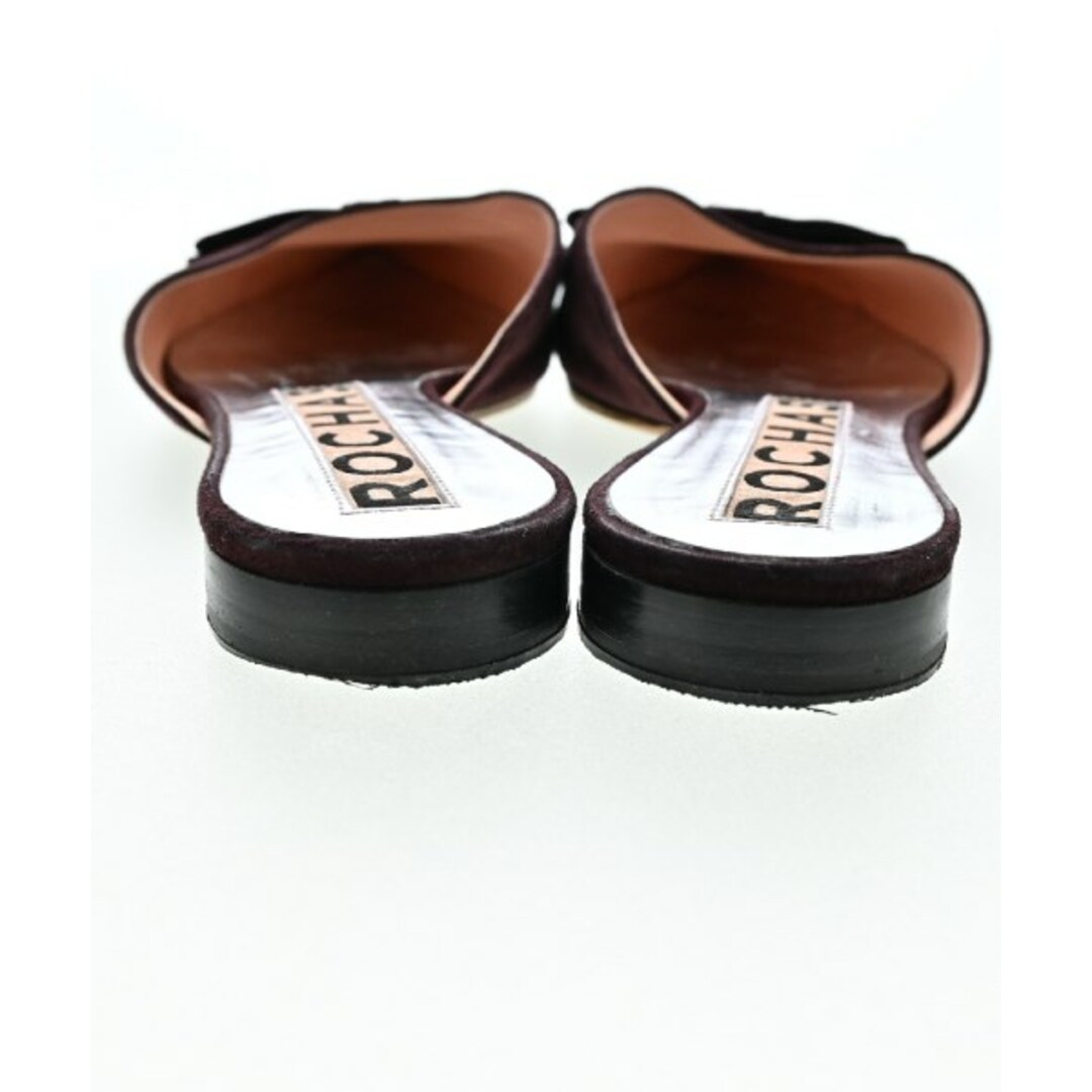 ROCHAS ロシャス サンダル EU40(26.5cm位) エンジ 【古着】