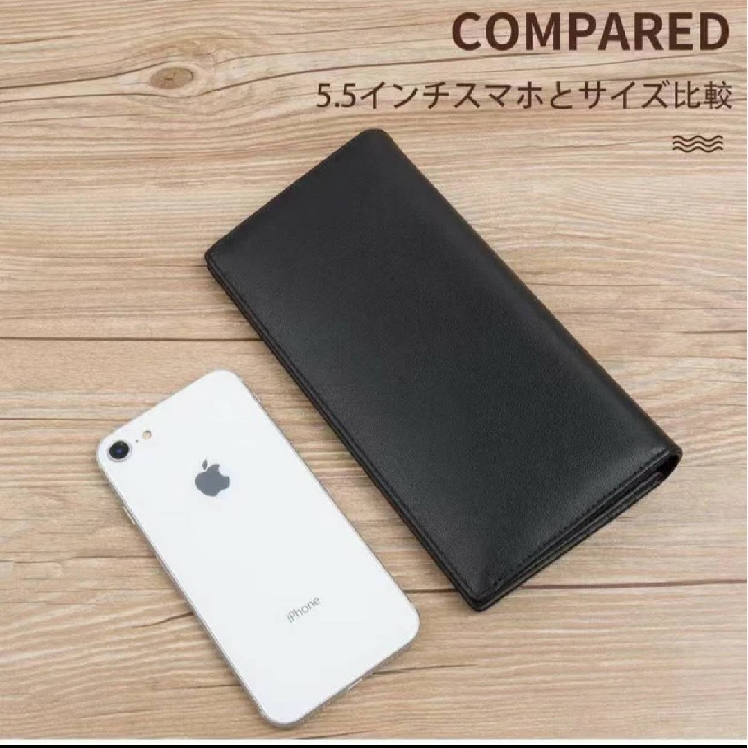 長財布 本革 二つ折り メンズ 大容量収納 メンズのファッション小物(長財布)の商品写真