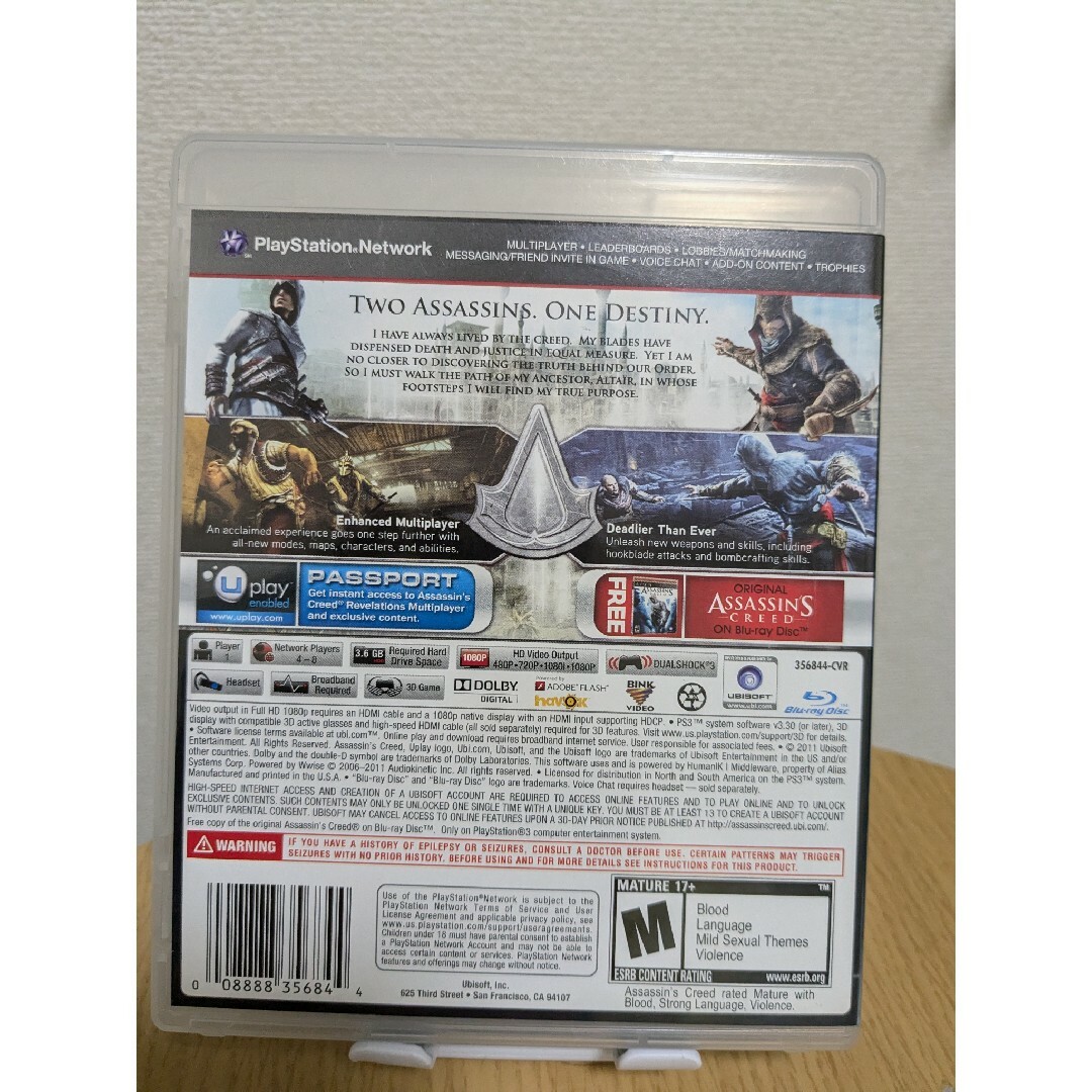 PS3　アサシン クリード リベレーション輸入盤 リージョン3 エンタメ/ホビーのゲームソフト/ゲーム機本体(家庭用ゲームソフト)の商品写真