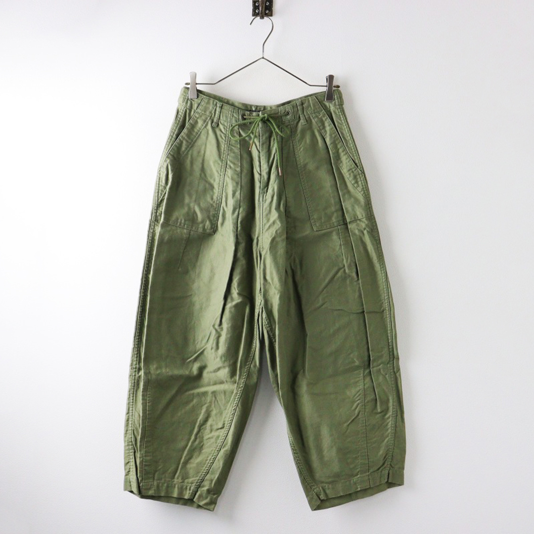 Drawer - ドゥロワー Drawer ワイドパンツ 34/カーキ コットン Drawer - ドゥロワー Drawer ワイドパンツ 34/カーキ コットン