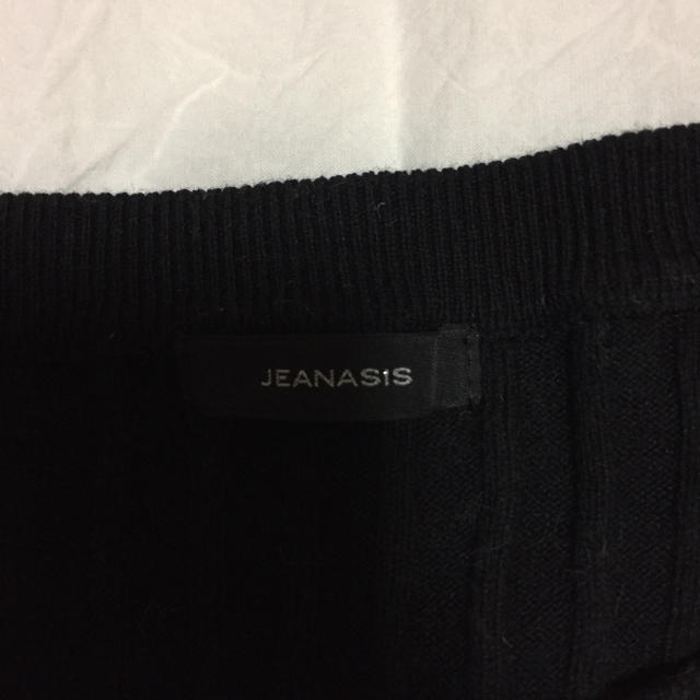 JEANASIS(ジーナシス)のほぼ未使用  黒ニット レディースのトップス(ニット/セーター)の商品写真