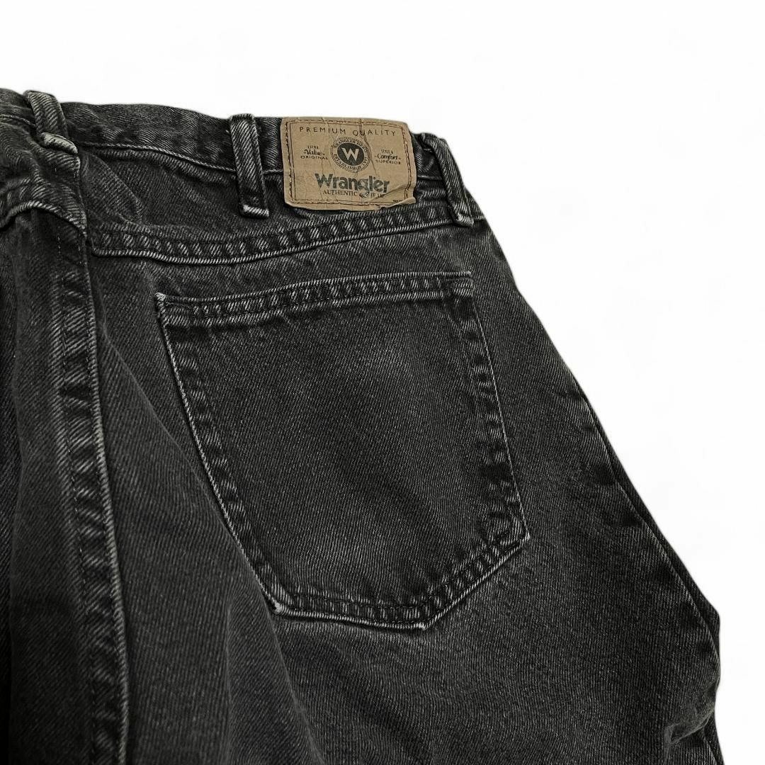 Wrangler - ラングラーブラックデニムバギーデニム古着ジーンズ Wrangler - ラングラーブラックデニムバギーデニム古着ジーンズ