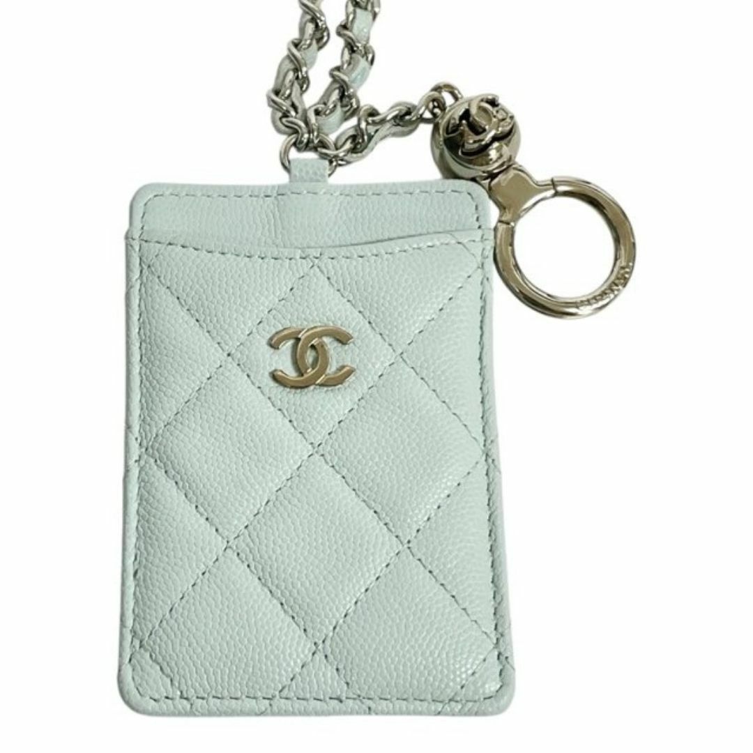 CHANEL - シャネル カードケース チェーン付 ロングストラップ付 CHANEL - シャネル カードケース チェーン付 ロングストラップ付