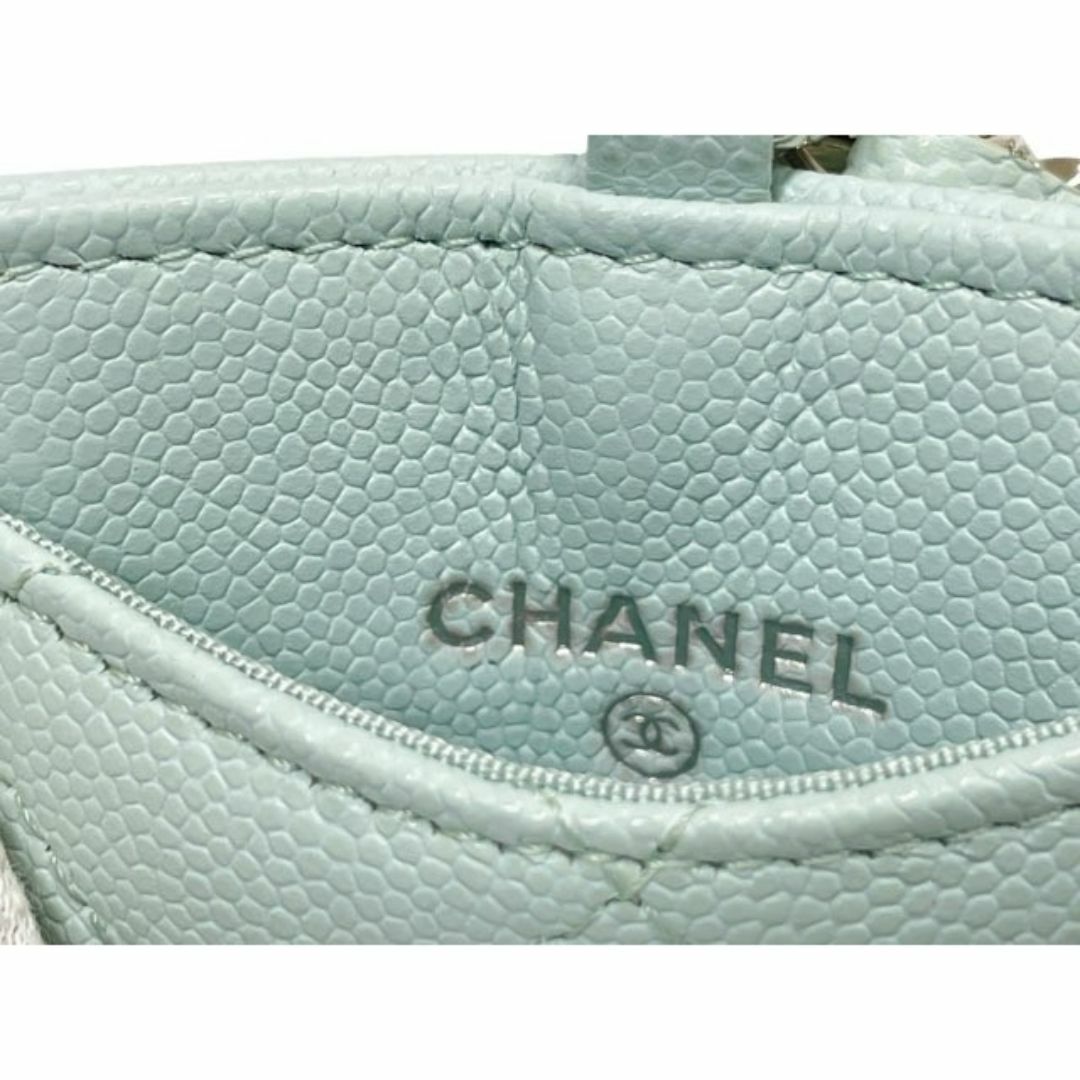 CHANEL - シャネル カードケース チェーン付 ロングストラップ付 CHANEL - シャネル カードケース チェーン付 ロングストラップ付