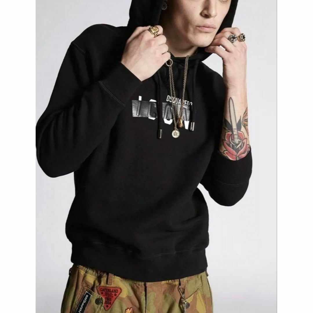 DSQUARED2 - 新品未使用!!DSQUARED2 Icon Taped パーカー Lの DSQUARED2 - 新品未使用!!DSQUARED2 Icon Taped パーカー Lの