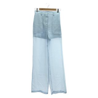 バーバリー(BURBERRY)のバーバリー BURBERRY ボトム パンツ 衣料品 ボトムス シルク レディース ブルー系 【中古】(その他)