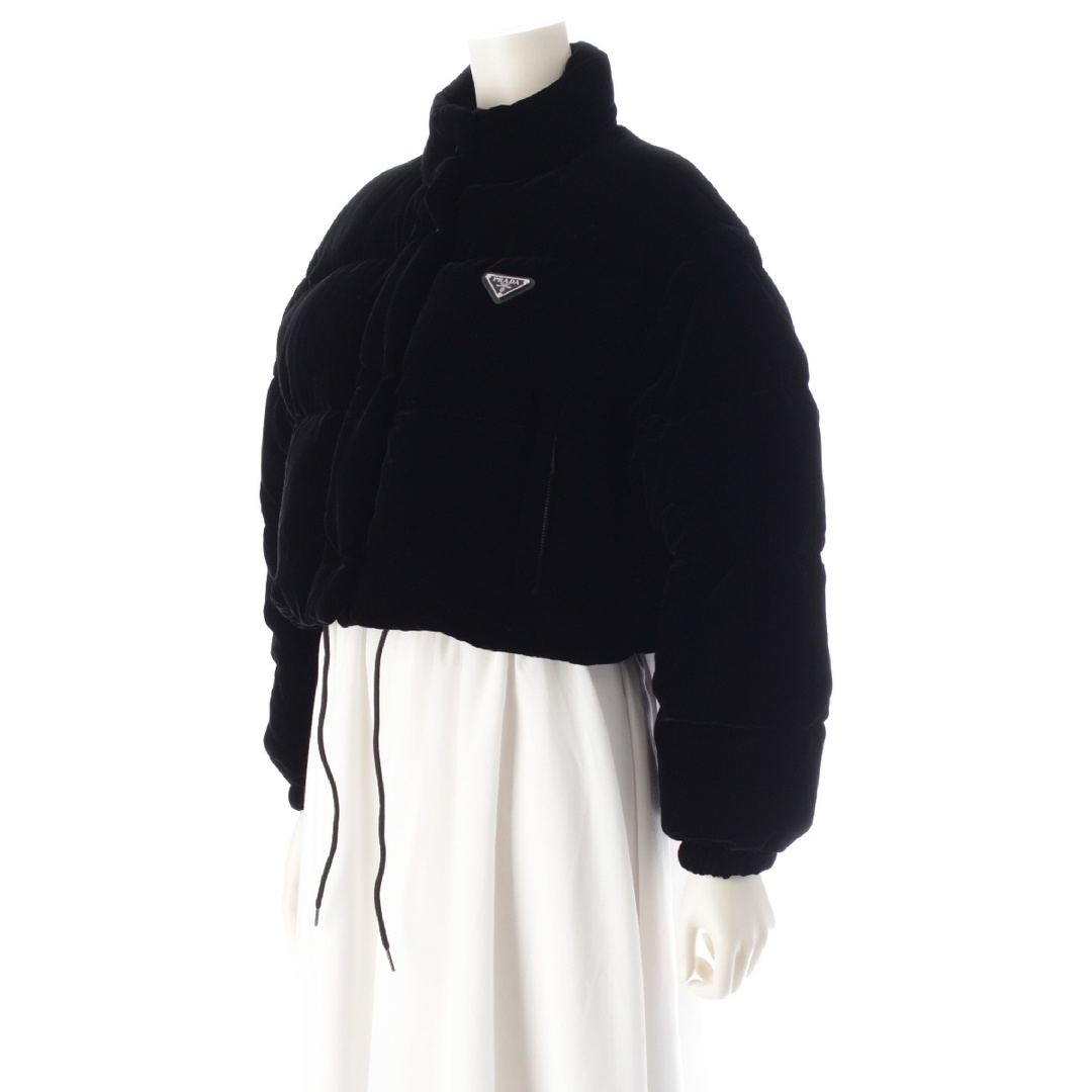 PRADA - プラダ コンバーチブル クロップド ベルベット ダウン PRADA - プラダ コンバーチブル クロップド ベルベット ダウン