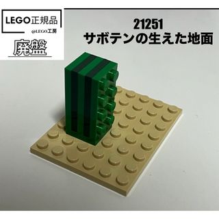 レゴマインクラフト(レゴ マインクラフト)の廃盤品！LEGO レゴマインクラフト　21251より　サボテンの生えた地面(知育玩具)