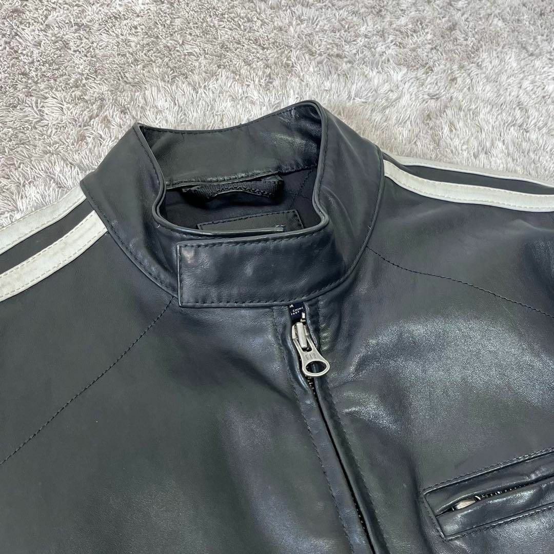 希少】OLD GAP 本革 シングルライダース レザージャケット 黒 M 希少】OLD GAP 本革 シングルライダース レザージャケット 黒 M