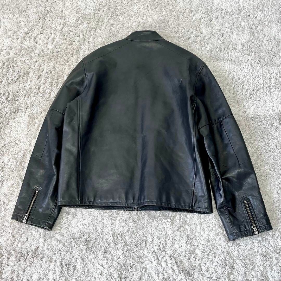 希少】OLD GAP 本革 シングルライダース レザージャケット 黒 M 希少】OLD GAP 本革 シングルライダース レザージャケット 黒 M