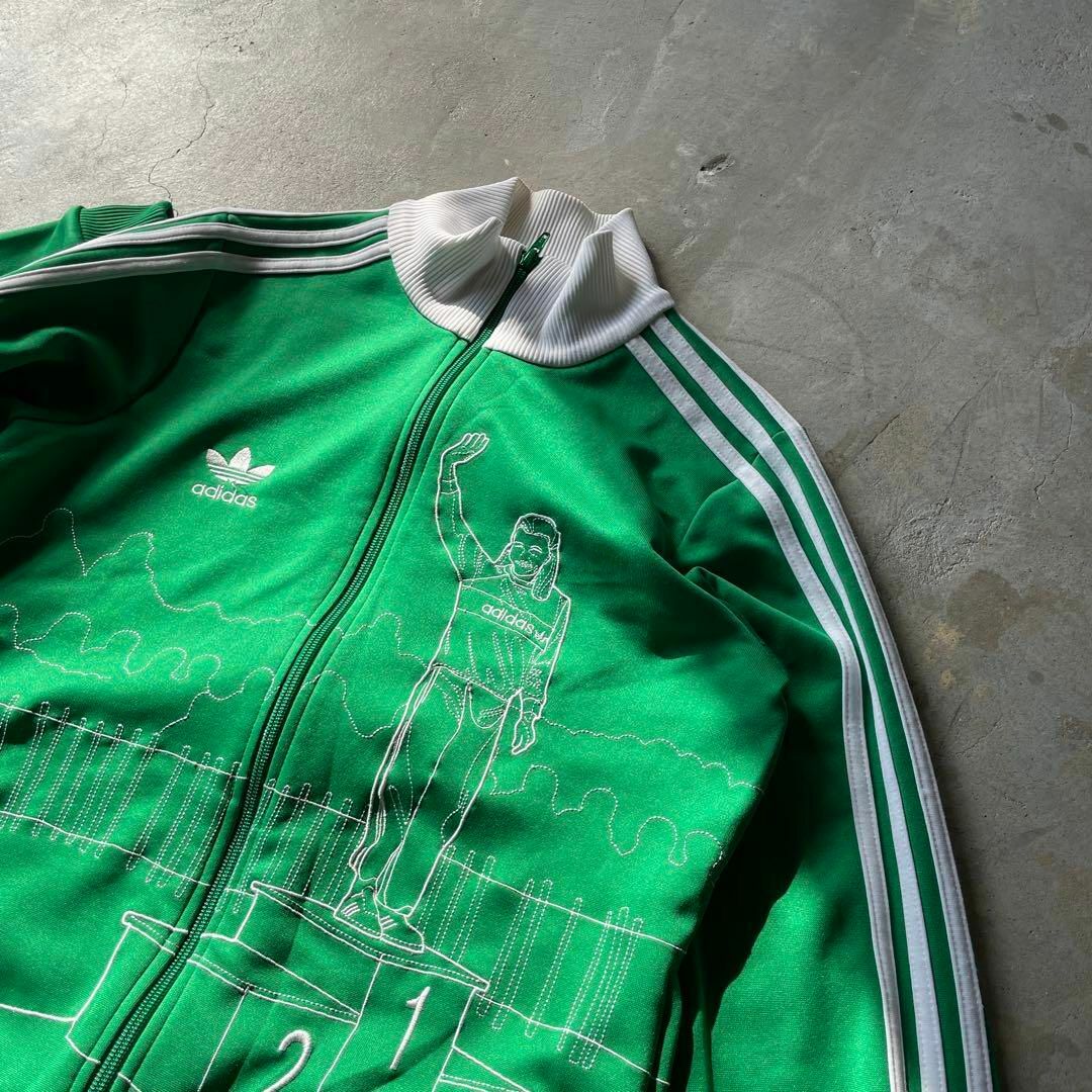 オリンピックごつ刺繍】adidasトラックジャケット刺繍ロゴ松村 オリンピックごつ刺繍】adidasトラックジャケット刺繍ロゴ松村