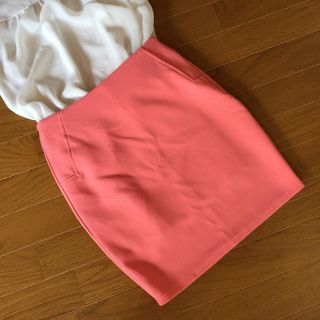 エイチアンドエム(H&M)の【春物・美品】ピンク タイトスカート ジャージ素材(ミニスカート)