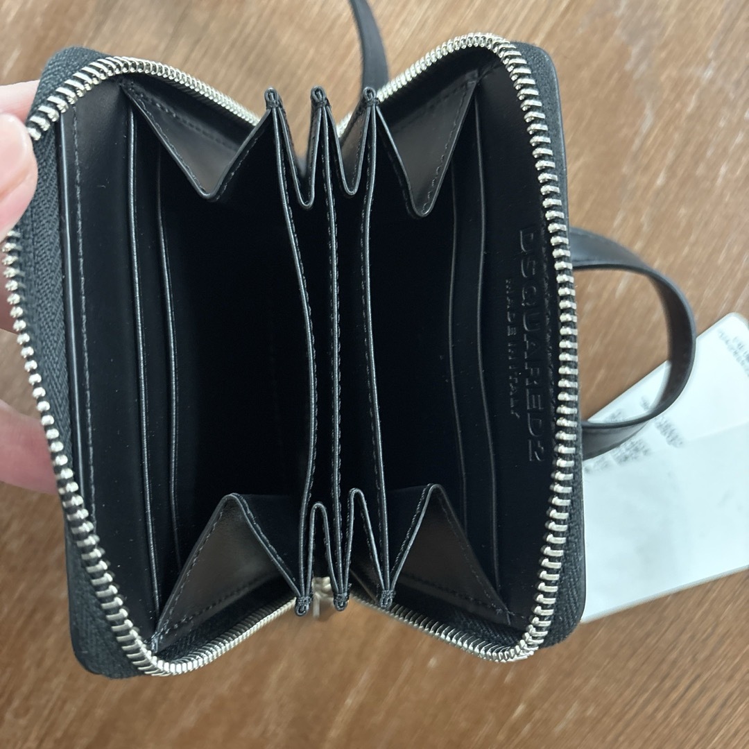 黒 DSQUARED2 2WAY ウォレットバッグ お財布 カード入れ 黒 DSQUARED2 2WAY ウォレットバッグ お財布 カード入れ