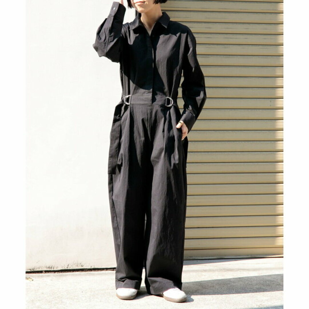 URBAN RESEARCH DOORS(アーバンリサーチドアーズ)の【BLACK】【2】FORK&SPOON コットンナイロンオールインワン レディースのパンツ(サロペット/オーバーオール)の商品写真