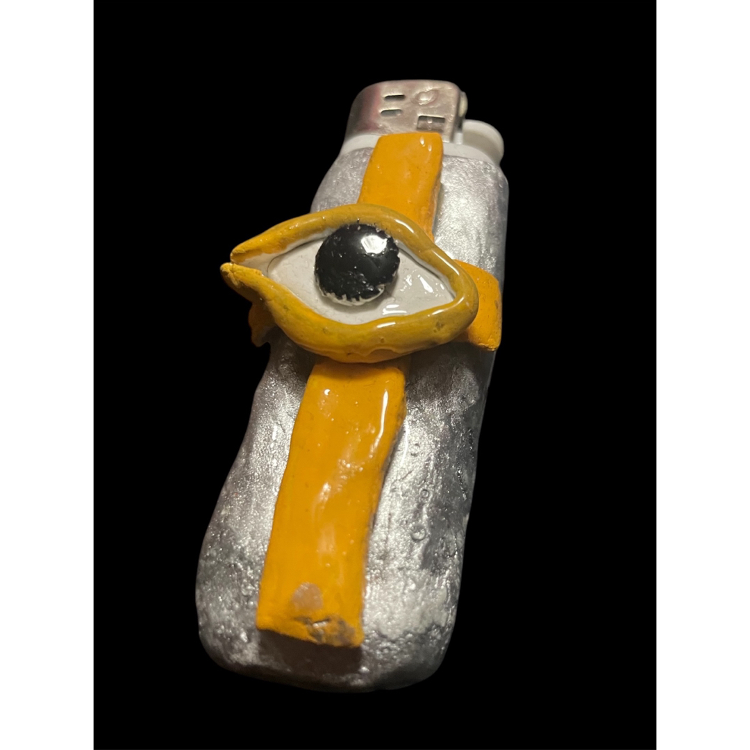 不気味ライター　銀 メンズのファッション小物(タバコグッズ)の商品写真