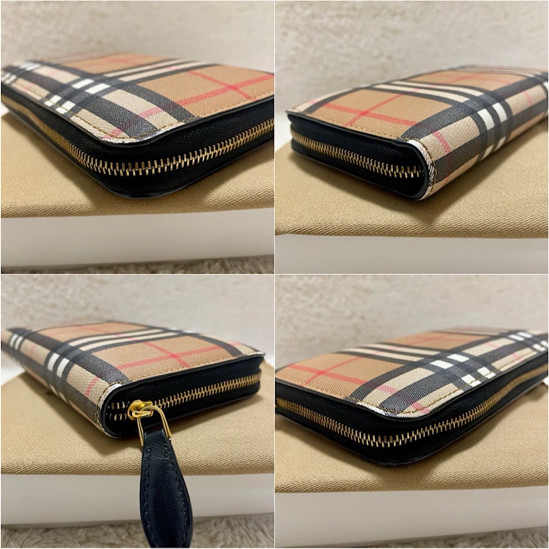 BURBERRY - バーバリー エルモア ヴィンテージチェック ラウンド BURBERRY - バーバリー エルモア ヴィンテージチェック ラウンド