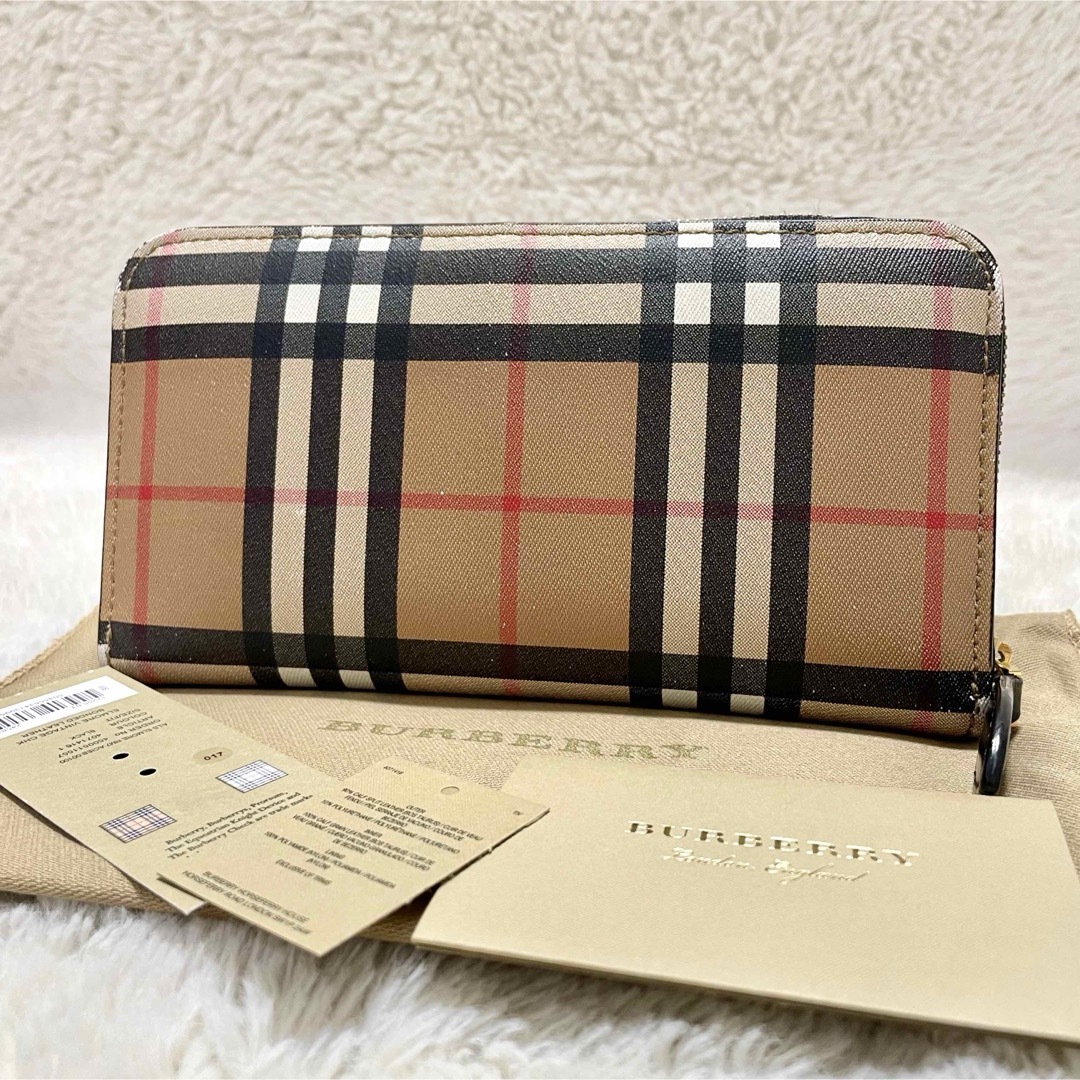BURBERRY - バーバリー エルモア ヴィンテージチェック ラウンド BURBERRY - バーバリー エルモア ヴィンテージチェック ラウンド