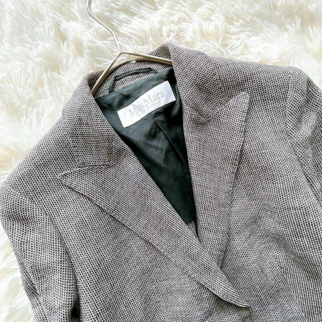 希少】MaxMara スーツセットアップスカート 銀タグ 比翼 シルク 希少】MaxMara スーツセットアップスカート 銀タグ 比翼 シルク
