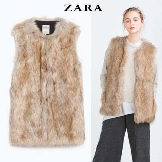 ZARA(ザラ)のmako様専用💓ZARA ファーベスト レディースのジャケット/アウター(ダウンベスト)の商品写真