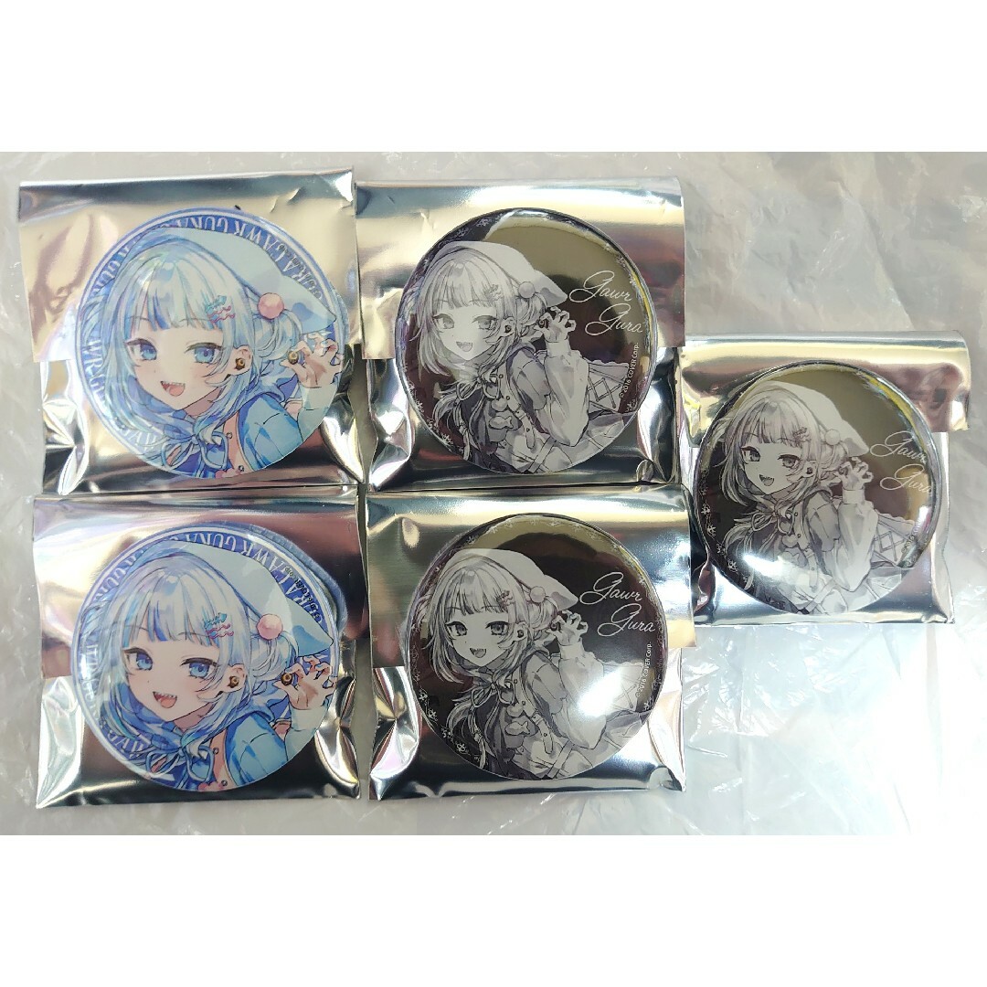 AVIOT VTuber POP UP SHOP がうる・ぐら 缶バッジセット エンタメ/ホビーのアニメグッズ(バッジ/ピンバッジ)の商品写真