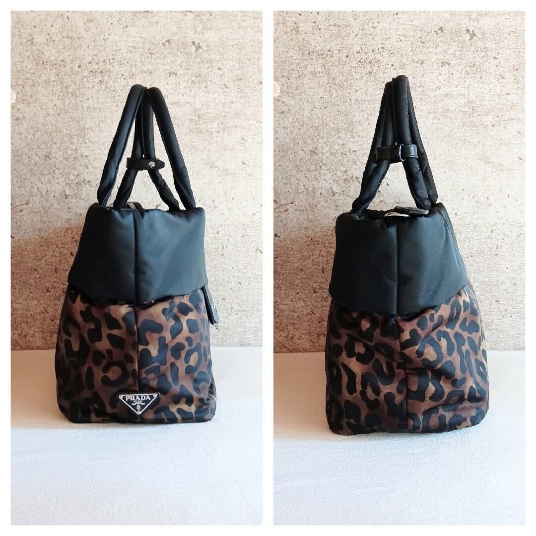 PRADA - 美品 プラダ レオパード ナイロン 2way ショルダー PRADA - 美品 プラダ レオパード ナイロン 2way ショルダー