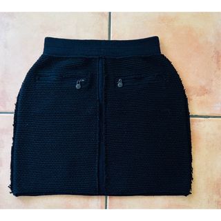 CHANEL - CHANEL シャネル ニットスカート ココマーク ブラック CHANEL - CHANEL シャネル ニットスカート ココマーク ブラック