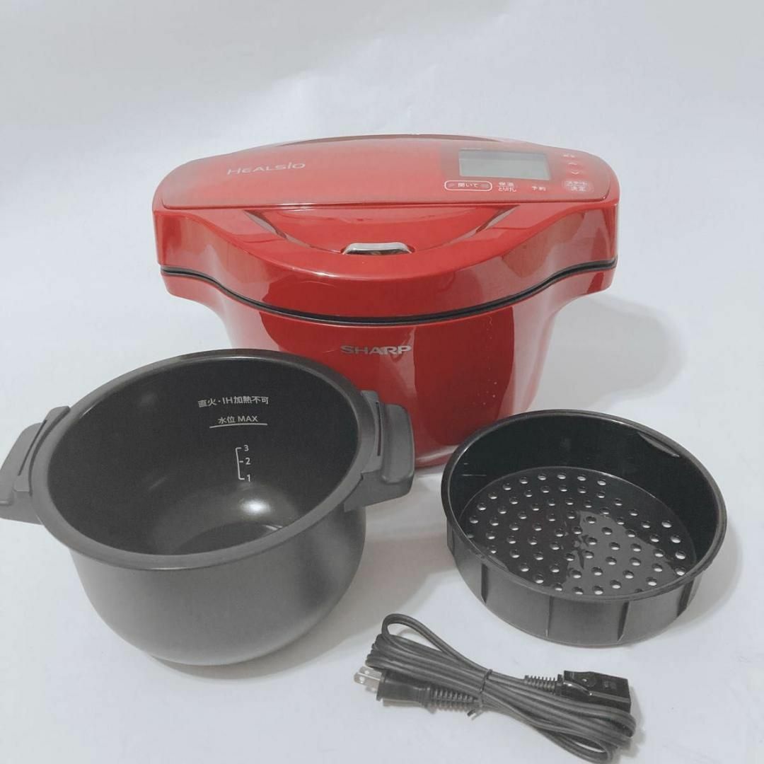 シャープ ヘルシオ ホットクック KN-HW16F-R レッド 1.6L シャープ ヘルシオ ホットクック KN-HW16F-R レッド 1.6L