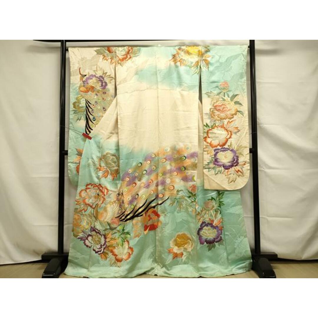 正絹✿暈し染め 花文 金彩 訪問着 袷 悩ん 正絹✿暈し染め 花文 金彩 訪問着 袷 悩ん