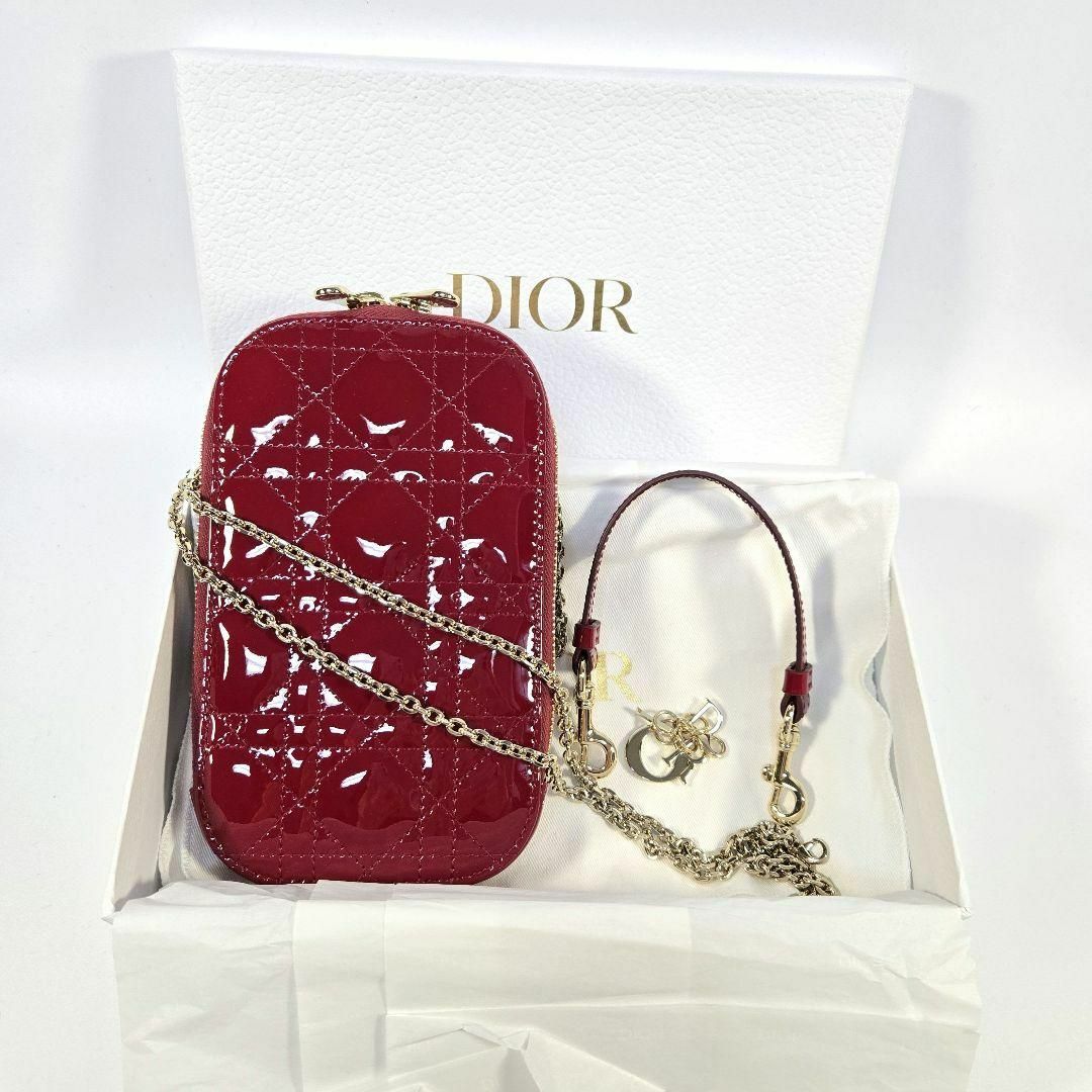 Dior - 【新品未使用】Dior フォンホルダー パテントレザー Dior - 【新品未使用】Dior フォンホルダー パテントレザー